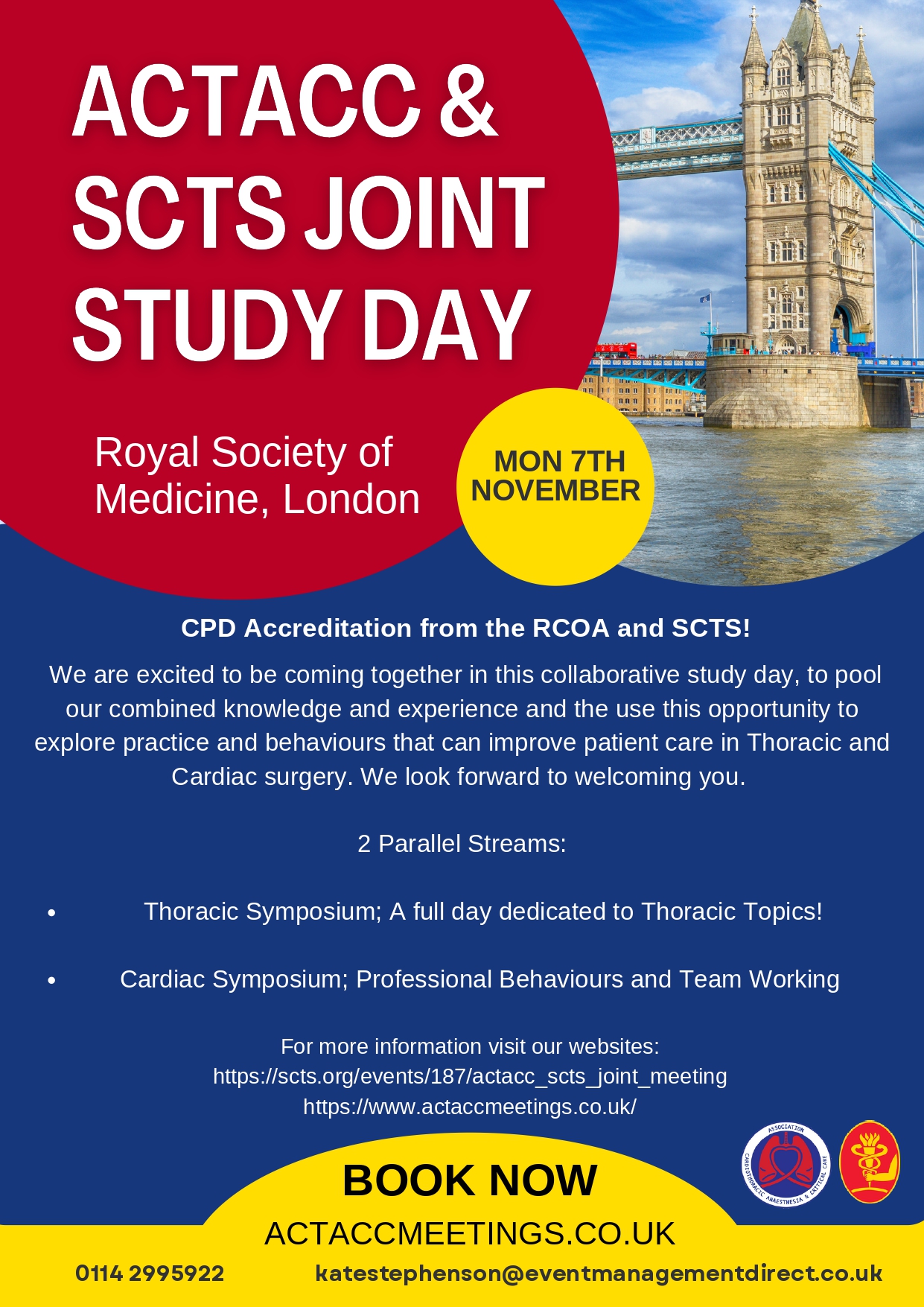 ACTACC & SCTS Joint Study Day