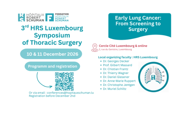 3rd HRS Luxembourg Symposium of Thoracic Surgery – Endorsed by ESTS