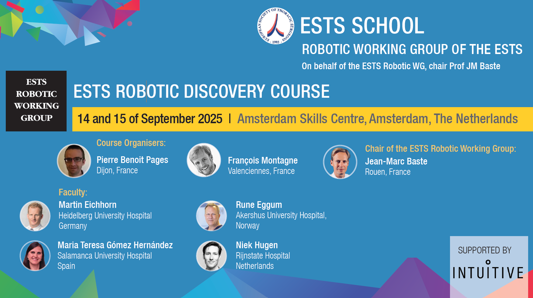 Call for Applications: ESTS Robotic Discovery Course - Amsterdam Skills Centre