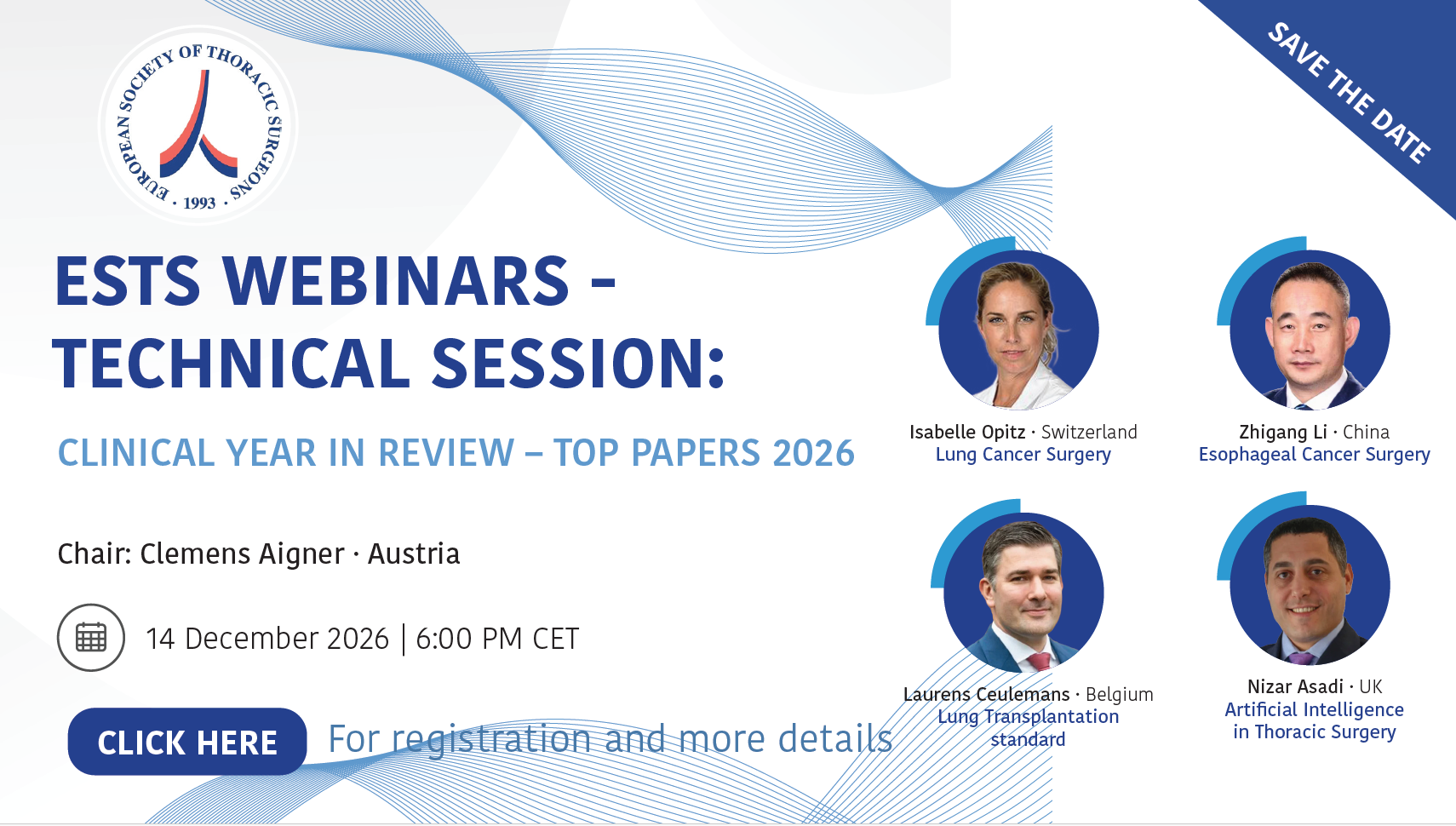 ESTS Webinar | Clinical Year in Review – Top Papers 2026