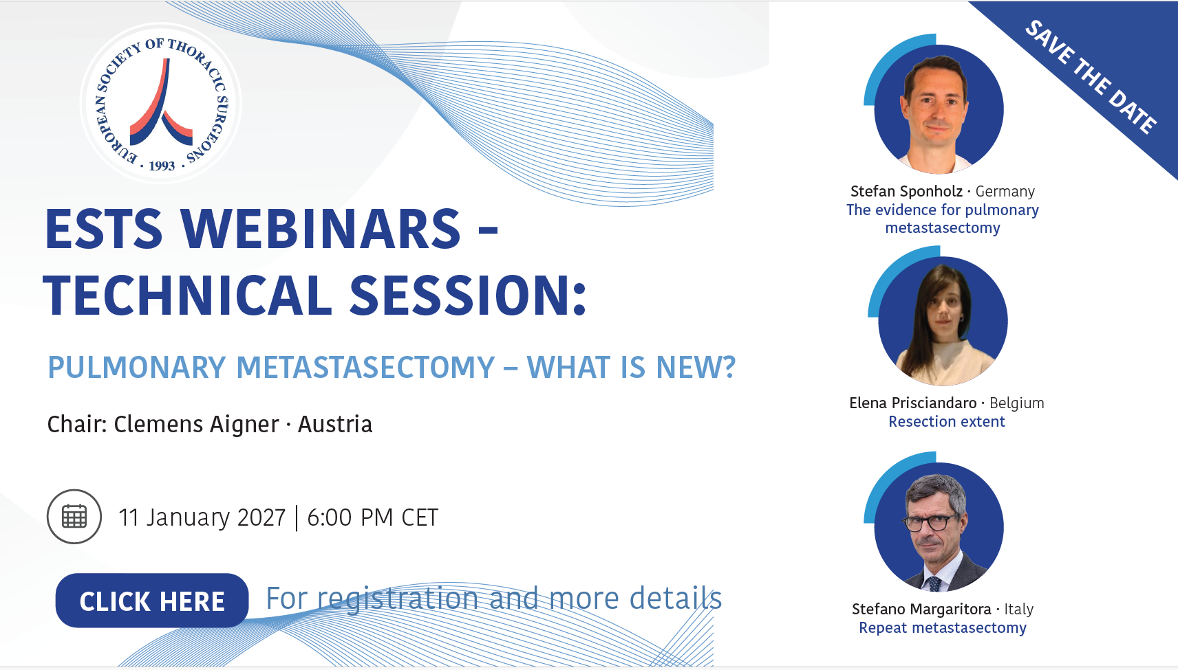 ESTS Webinar | Pulmonary Metastasectomy – What Is New?