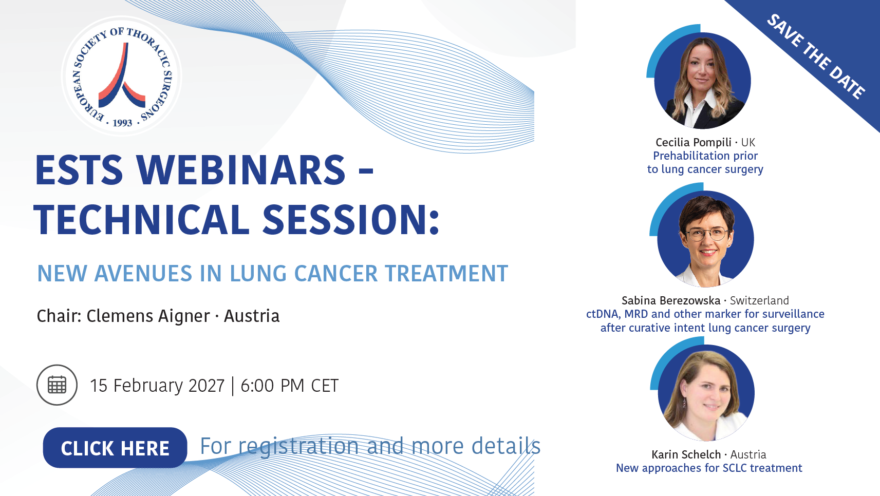 ESTS Webinar | New Avenues in Lung Cancer Treatment