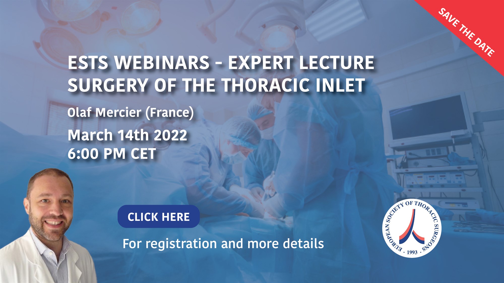 ESTS Webinar: Expert Lecture: Surgery of the Thoracic Inlet