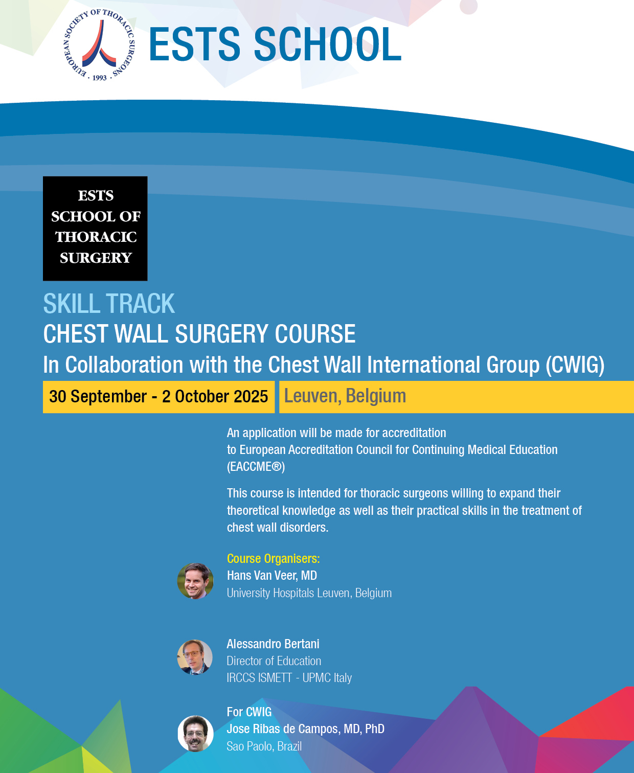 Registration open: Chest Wall Surgery Course image