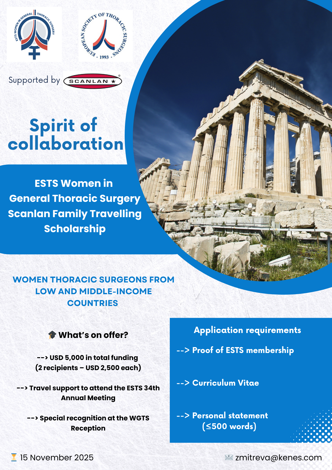 Spirit of Collaboration – ESTS/WGTS Scanlan Family Travelling Scholarship image