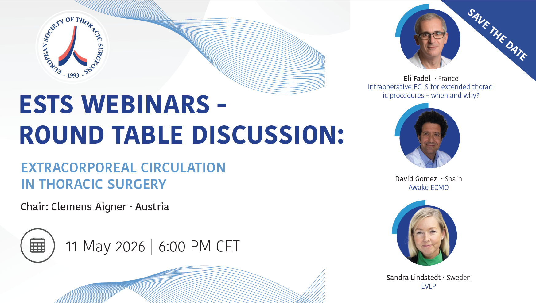 ESTS Webinar: Extracorporeal Circulation in Thoracic Surgery image