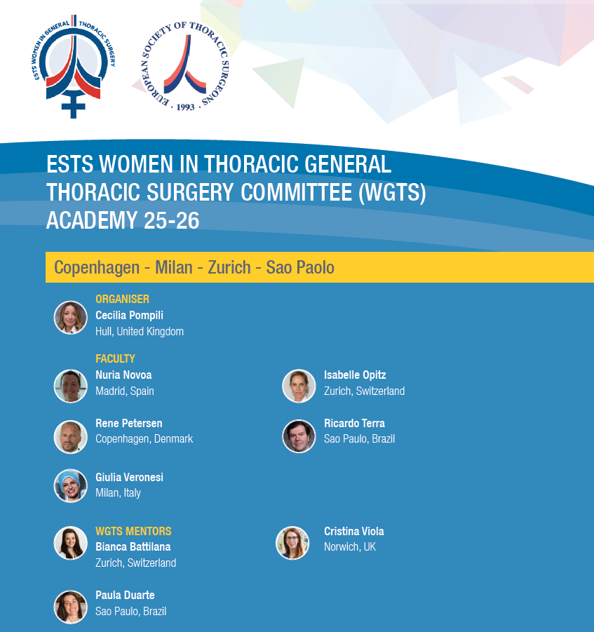 Applications now open: ESTS Women in General Thoracic Surgery Committee (WGTS) Academy 2025-2026 image