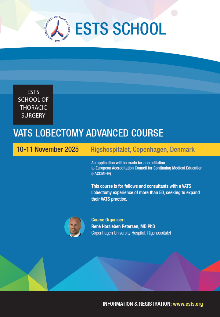 Register Now - ESTS VATS Lobectomy Advanced Course image