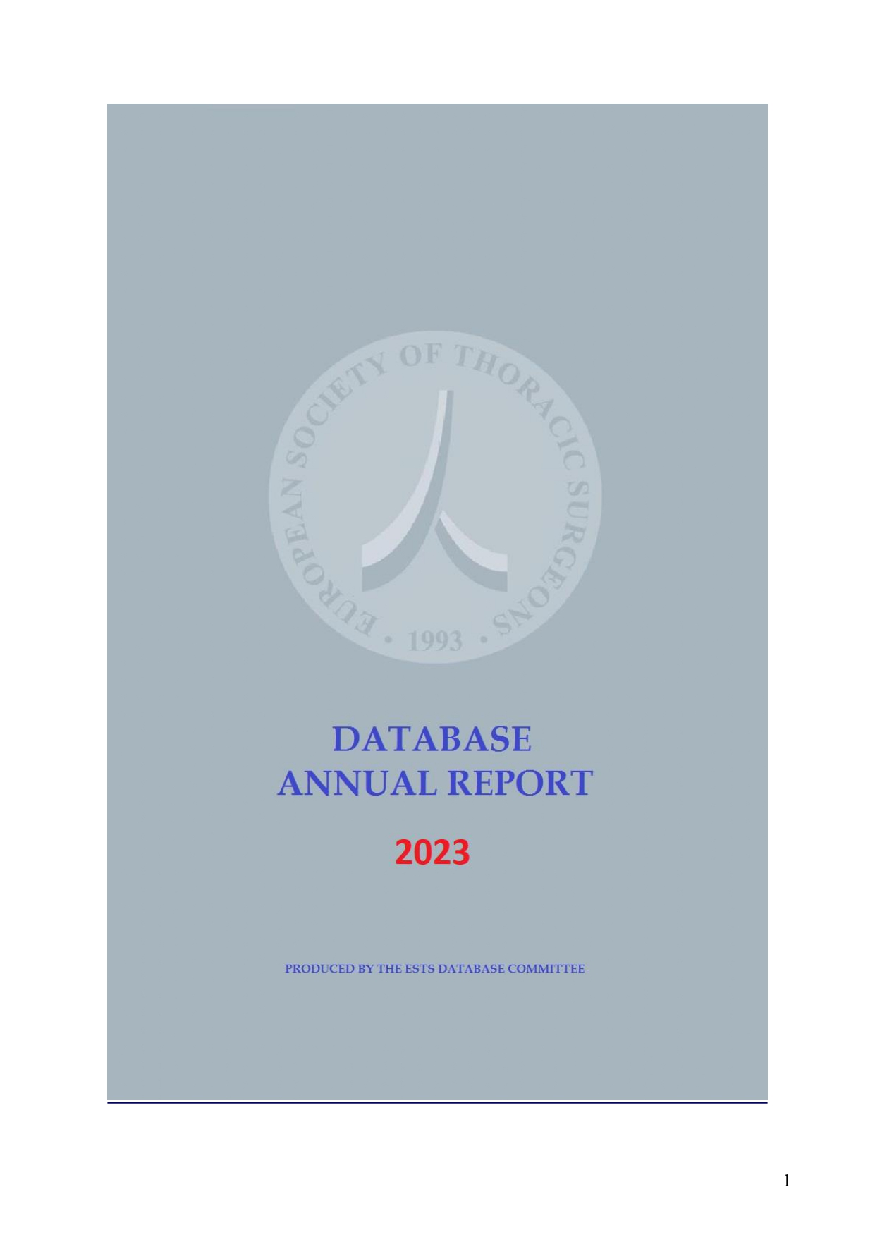 The 2023 ESTS Database Silver Book  image
