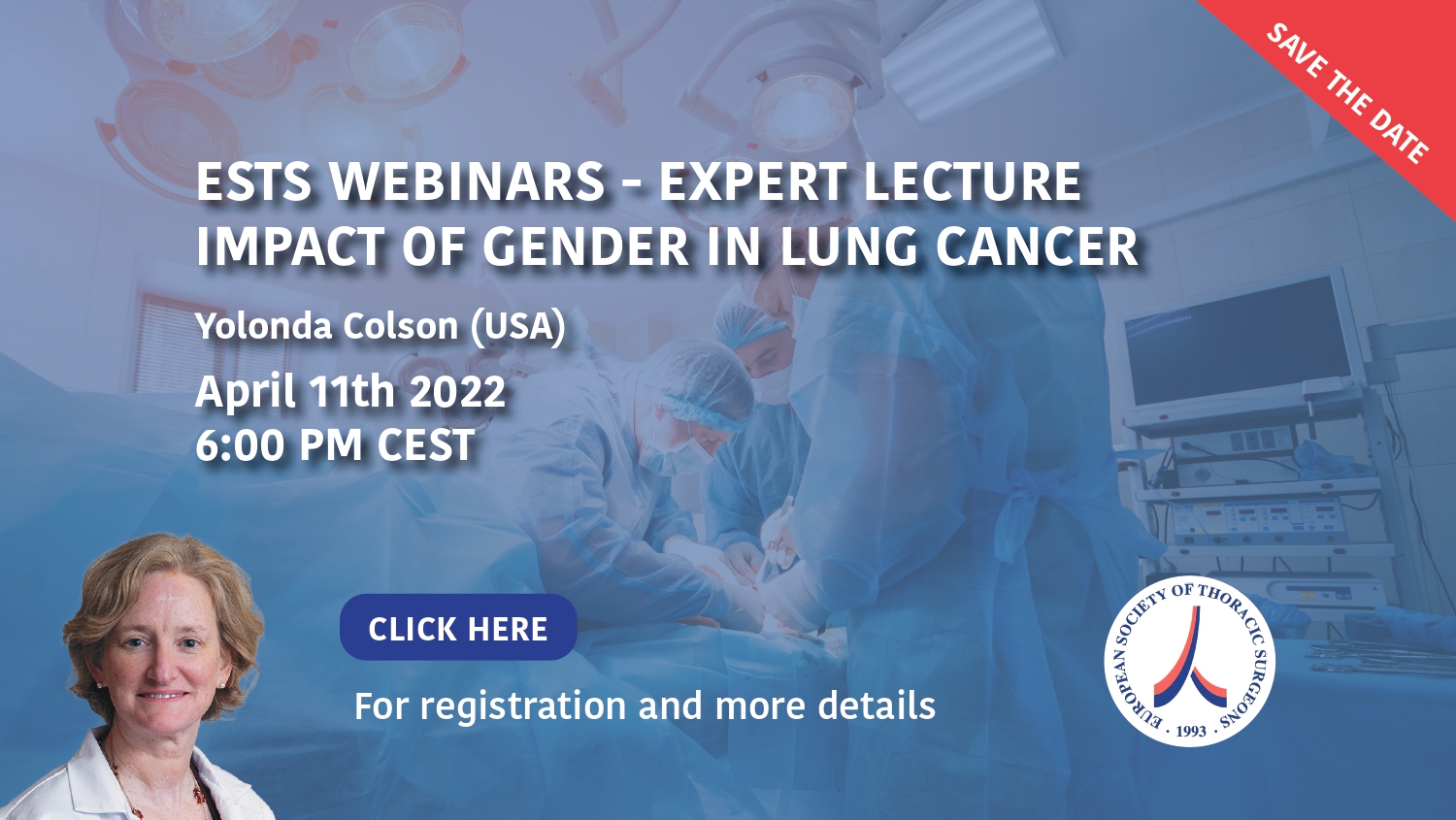 Next ESTS Webinar: Expert Lecture: Impact of Gender in Lung Cancer image