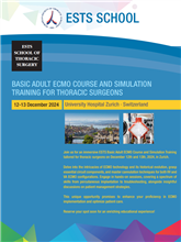 (Course now full): Basic Adult ECMO Course and Simulation for Thoracic Surgeons