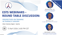 ESTS Webinar: Perspectives on Training in Thoracic Surgery