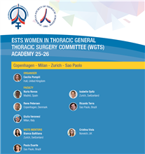 Applications now open: ESTS Women in General Thoracic Surgery Committee (WGTS) Academy 2025-2026