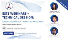 ESTS Webinar | Robotic Technology – What's Up and Coming