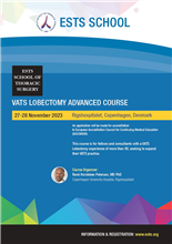 Registration Open for ESTS VATS Lobectomy Advanced Course