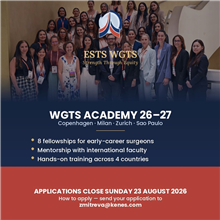 Applications Now Open: ESTS Women in General Thoracic Surgery (WGTS) Academy 2026–2027
